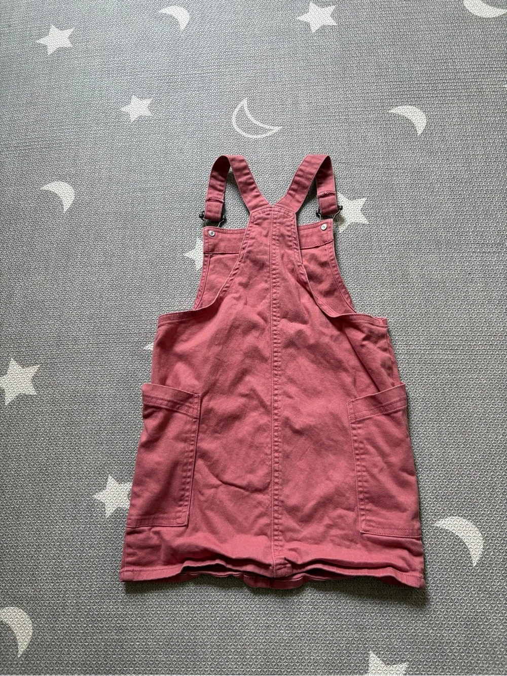 Garanimals Rose Pink Embroidered Pocket Overall Dress